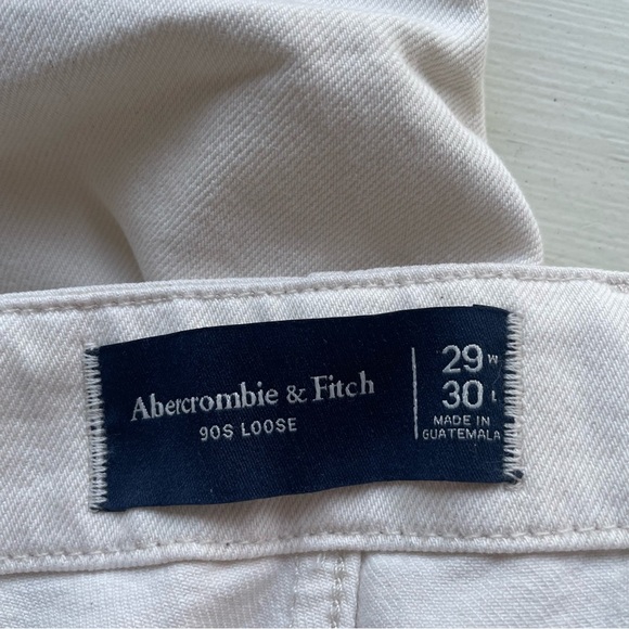 Abercrombie & Fitch Cream 90s Loose Pants 22549 - Picture 8 of 11